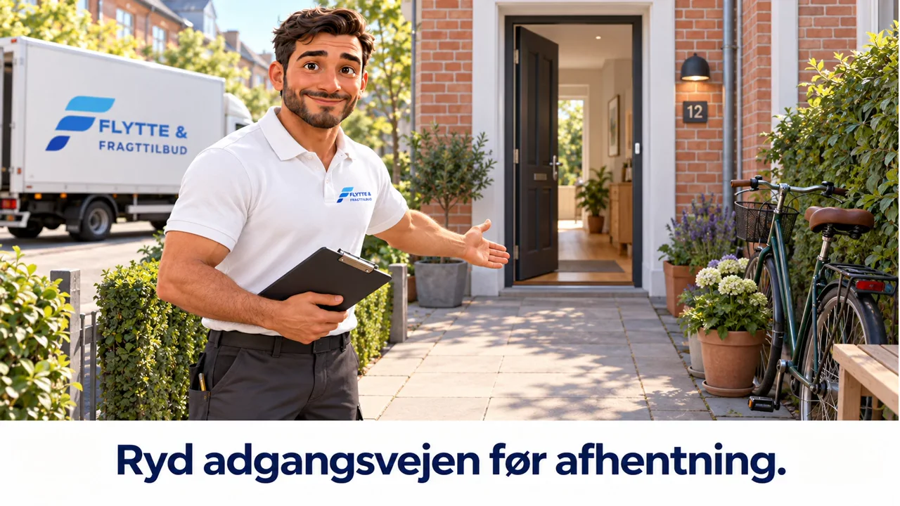 Stillbillede fra videoen: Forberedelse til afhentning og levering