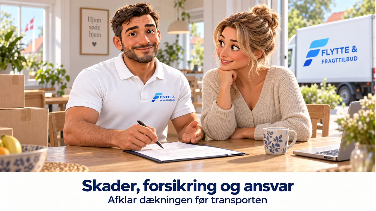 Stillbillede fra videoen: Skader, forsikring og ansvar ved transport